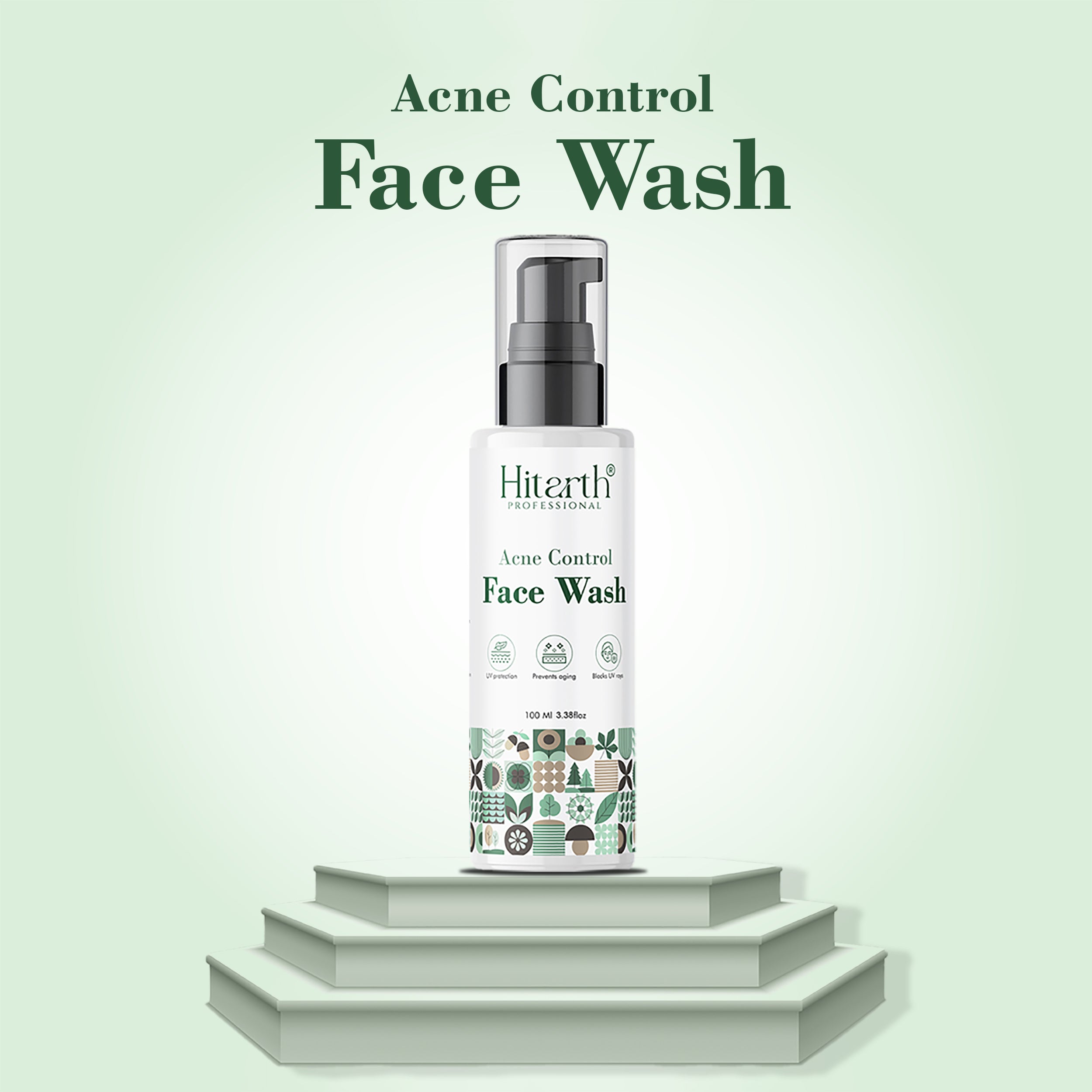 Hitarth Professional Face wash | Sulphate-free Gentle Skin Hydrating Face Wash Cleanser With Niacinamide | Contains Vitamin B5 & Vitamin B3 | For Women & Men | Sensitive Skin 100ML